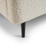 Cream Boucle Double Bed Frame - Julian Bowen