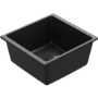 Single Bowl Black Inset Granite Composite Kitchen Sink with Waste Kit - Enza Eden