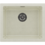 1 Bowl Cream Granite Composite Inset/Undermount Kitchen Sink & Waste Kit - 533 x 457mm - Eden