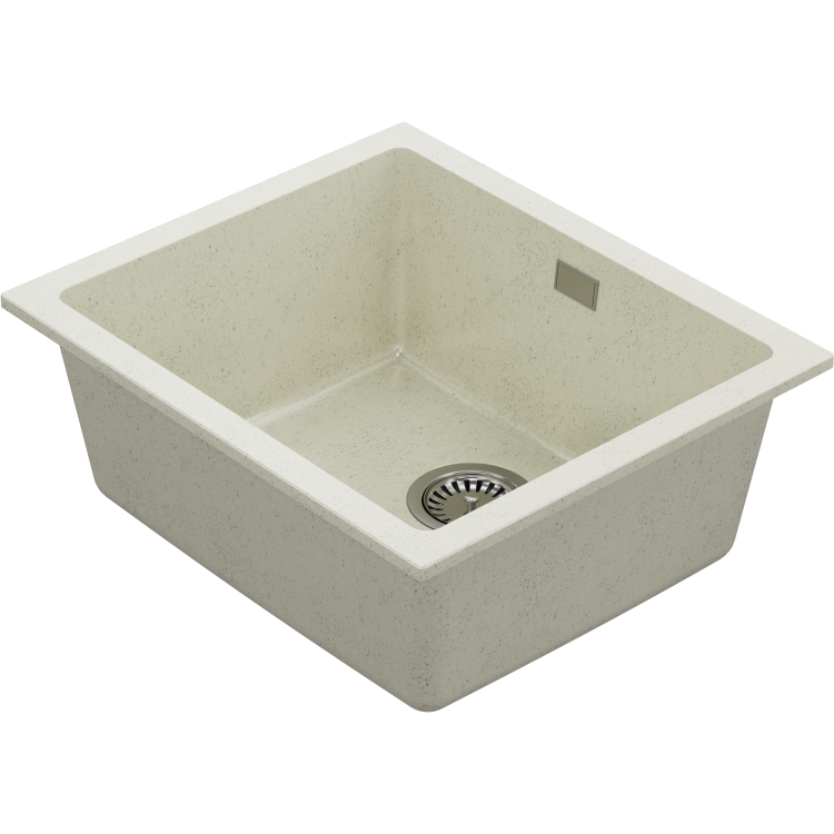 Single Bowl Stone Inset Granite Composite Kitchen Sink with Waste Kit - Enza Eden