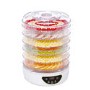 electriQ BPA Free Digital Food Dehydrator & Dryer with 6 Collapsible Shelves and 48 Hour Timer