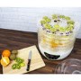 electriQ BPA Free Digital Food Dehydrator & Dryer with 6 Collapsible Shelves and 48 Hour Timer