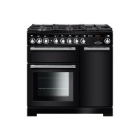 Rangemaster EDL90DFFBLC Encore Deluxe 90cm Dual Fuel Range Cooker - Black