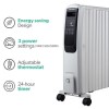 electriQ Portable 10 Fin Oil Filled Radiator - White