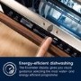 Electrolux 300 AirDry Integrated Slimline Dishwasher - Black control panel