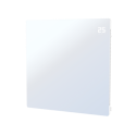 A2/EGH350WWIR Refurbished Low Energy 350W Smart Infrared Designer Glass Panel Heater - IP44 Bathroom Safe Wall Mountable or Free Standing 600x600mm - White