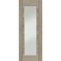Palermo Essential 1 Light Internal Oak Door with Clear Glass - 1981 x 686 x 35 mm, Unfinished