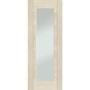 Palermo Essential 1 Light Internal Oak Door with Clear Glass - 1981 x 686 x 35 mm, Unfinished