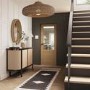 Internal Oak Half-Glazed Door with Clear Etched Glass - Unfinished - 2040 x 826 x 40mm - Palermo Essential - XL Joinery