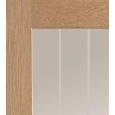 Internal Oak Fully-Glazed Cottage Door with Clear Etched Glass - Unfinished - 1981 x 610 x 35mm - Suffolk Essential - XL Joinery