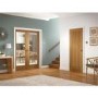 Internal Oak Fully-Glazed Cottage Door with Clear Etched Glass - Unfinished - 1981 x 610 x 35mm - Suffolk Essential - XL Joinery