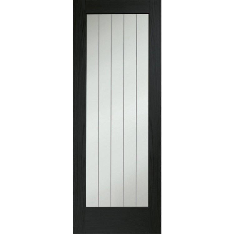 Suffolk Essential Pattern 10 Internal Oak Door with Clear Etched Glass - 1981 x 762 x 35 mm, Unfinished