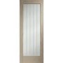 Suffolk Essential Pattern 10 Internal Oak Door with Clear Etched Glass - 2032 x 813 x 35 mm, Unfinished