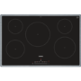 Refurbished Siemens EH845FVB1E 80cm 5 Zone Induction Hob Black With Stainless Steel Frame