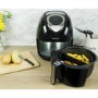 electriQ Digital Health Air Fryer XL 3.2L 1400W with Digital Controls and Divider