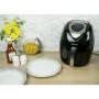 electriQ Digital Health Air Fryer XL 3.2L 1400W with Digital Controls and Divider