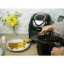 electriQ Digital Health Air Fryer XL 3.2L 1400W with Digital Controls and Divider