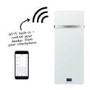 Refurbished electriQ Low Energy 850w Designer Glass Infrared Wall Mounted Heater with Towel Rail and Smart WiFi Alexa IP24 Bathroom Safe