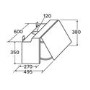 CDA 60cm Integrated Cooker Hood - Grey