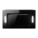 A2/EIQ52CANGBL Refurbished electriQ EIQ52CANGBL 52cm Glass Canopy Cooker Hood Black