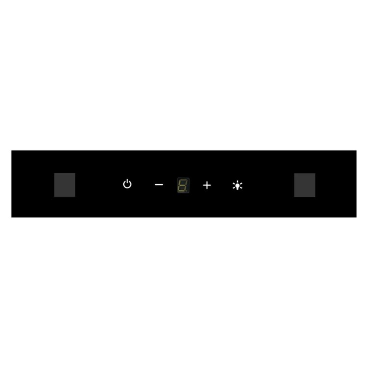 electriQ 52cm Canopy Cooker Hood - Black