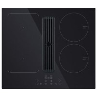 Refurbished electriQ EIQ60INDDF 60cm Venting Induction Hob with Flex Zone Black