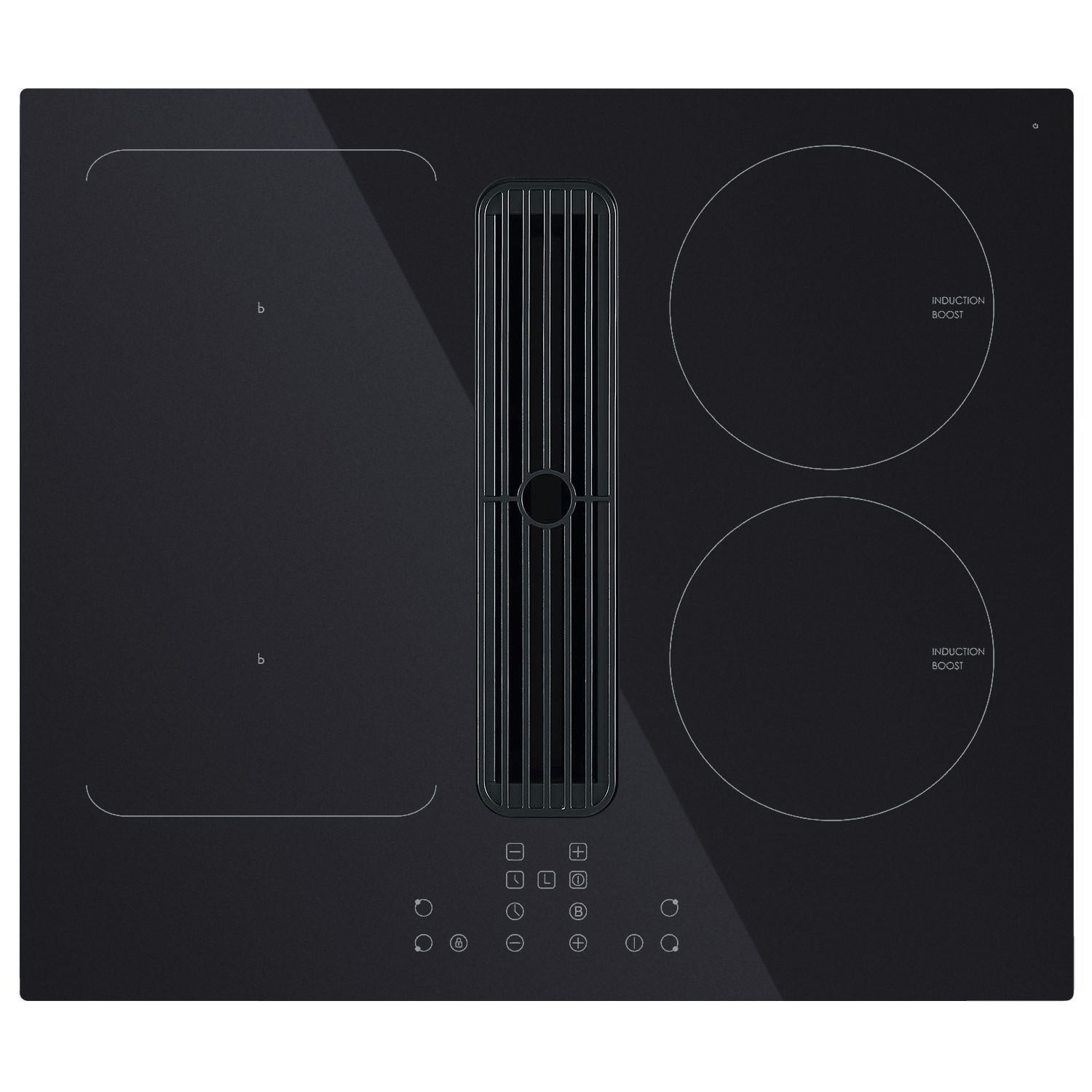 electriQ 60cm Induction Hob with Built in Extractor BuyItDirect.ie