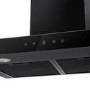 electriQ 60cm Touch Control Slimline Chimney Hood - Black