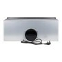 Refurbished electriQ EIQ72GBLCAN 72cm Glass Canopy Cooker Hood Black