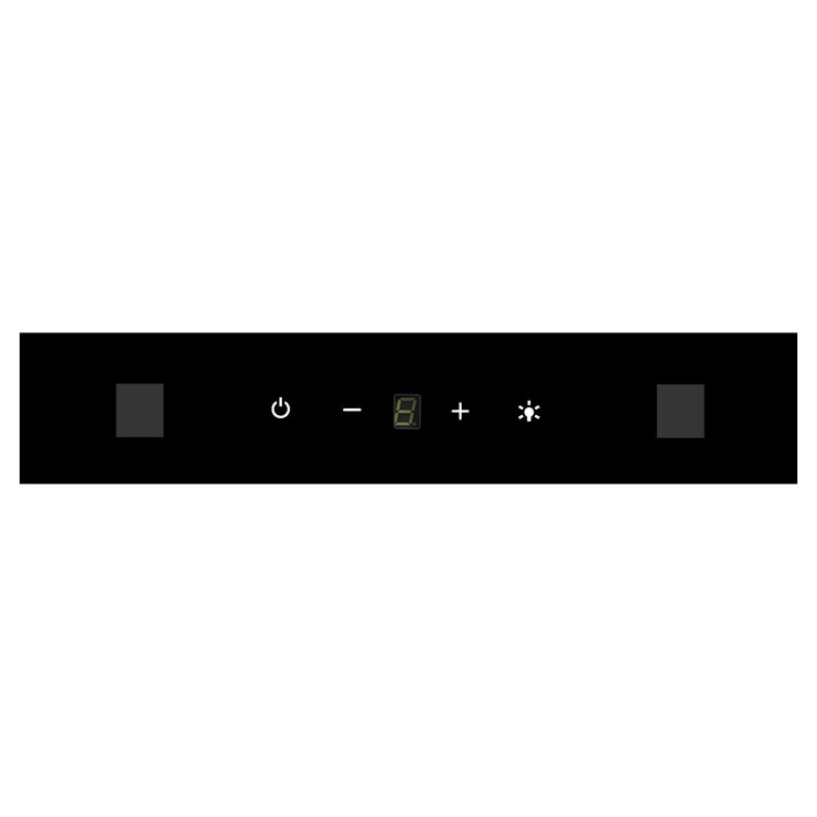 electriQ 80cm Canopy Cooker Hood - Black