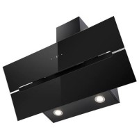 Refurbished electriQ EIQ90ANSLIMBK 90cm Angled Cooker Hood Black