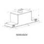 Refurbished electriQ EIQ90CANGWL 90cm Glass Canopy Cooker Hood White