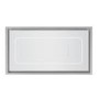 electriQ 90cm Ceiling Cooker Hood - White Glass & Stainless Steel
