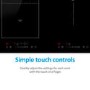 Refurbished electriQ EIQ90INDFLEX 90cm 5 Zone Induction Hob with Flex Zone