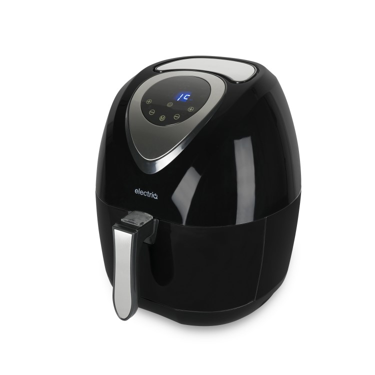 electriQ Digital Health Air Fryer XL 3.2L 1400W with Digital Controls and Divider