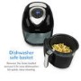 electriQ Digital Health Air Fryer XL 3.2L 1400W with Digital Controls and Divider