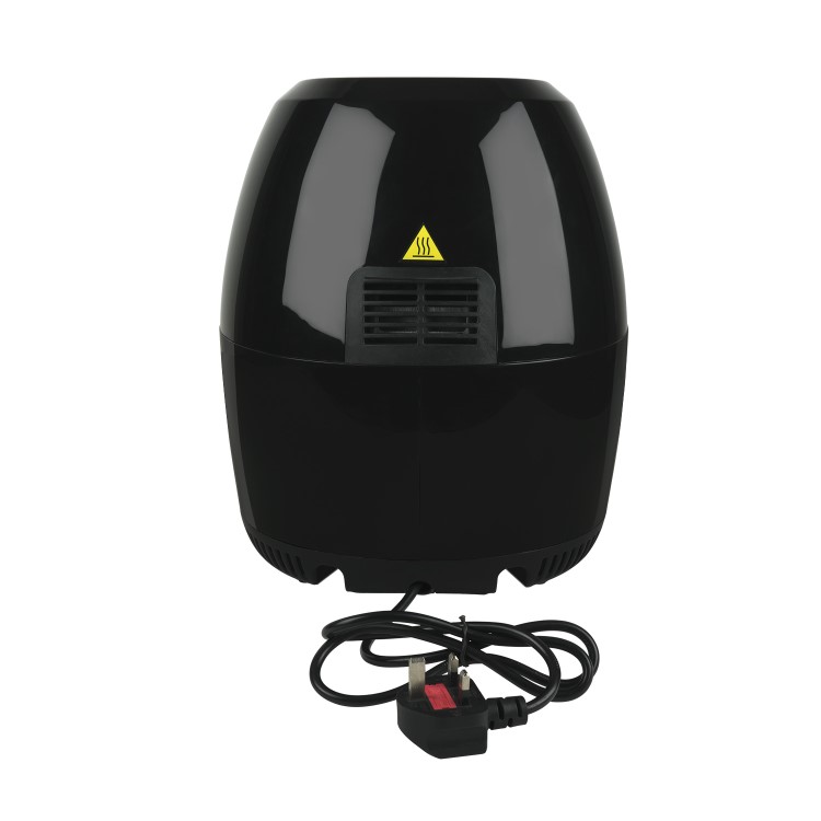 electriQ Digital Health Air Fryer XL 3.2L 1400W with Digital Controls and Divider