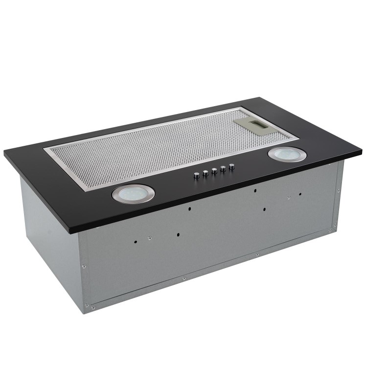 Refurbished electriQ EIQCANOPY52BLA 52cm Canopy Cooker Hood Black