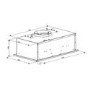 Refurbished electriQ EIQCANOPY52BLA 52cm Canopy Cooker Hood Black