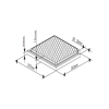 electriQ Carbon Filter for eIQISLANDCURVEDSS90 / eIQISLTOUCH90SS / EIQISLANDLED Cooker Hoods