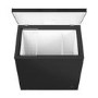 Refurbished electriQ EIQCHEST199LBLACK 199 Litre Chest Freezer Black