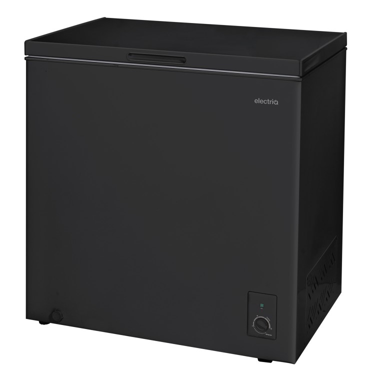 Refurbished electriQ EIQCHEST199LBLACK 199 Litre Chest Freezer Black