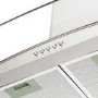 Refurbished electriQ 100cm Curved Glass Chimney Cooker Hood - Stainless Steel