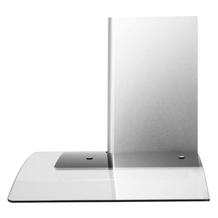 Refurbished electriQ 100cm Curved Glass Chimney Cooker Hood - Stainless Steel
