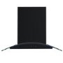 electriQ 60cm Curved Glass Touch Control Chimney Cooker Hood - Black