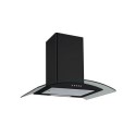 A1/EIQCURV60ENBL Refurbished electriQ EIQCURV60ENBL 60cm Curved Glass Cooker Hood Black