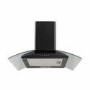 Refurbished electriQ EIQCURV60ENBL 60cm Curved Glass Cooker Hood Black