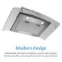 Refurbished electriQ EIQCURV90SC 90cm Curved Glass Chimney Cooker Hood