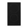 electriQ 30cm Domino Touch Control Two Zone Ceramic Hob in Black - Plug in and go!