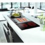 electriQ 30cm Domino Touch Control Two Zone Ceramic Hob in Black - Plug in and go!